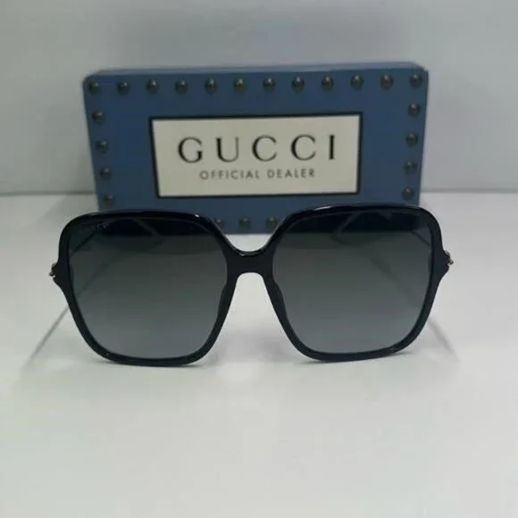 ?- New Authentic Gucci Grey Butterfly Ladies Sunglasses GG1267SA 001 60 Gucci | Accessories | New Authentic Gucci Grey Butterfly  main image 2
